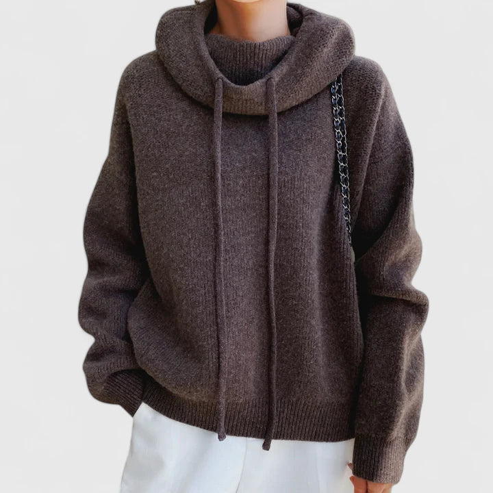 Women’s Knit Hoodie Sweater