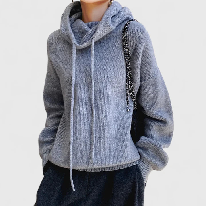 Women’s Knit Hoodie Sweater
