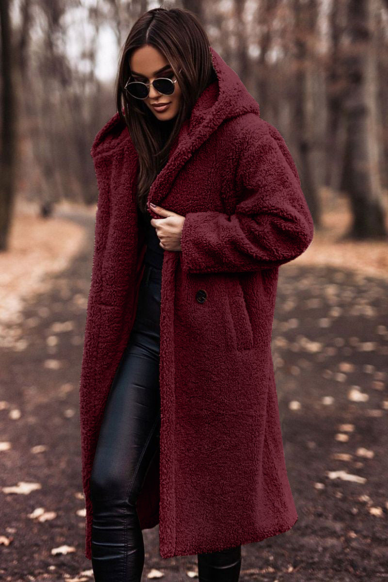 Women’s Long Faux Fur Teddy Coat