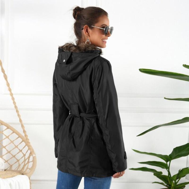 Women’s Winter Parka – Faux Fur Lined Hooded Coat