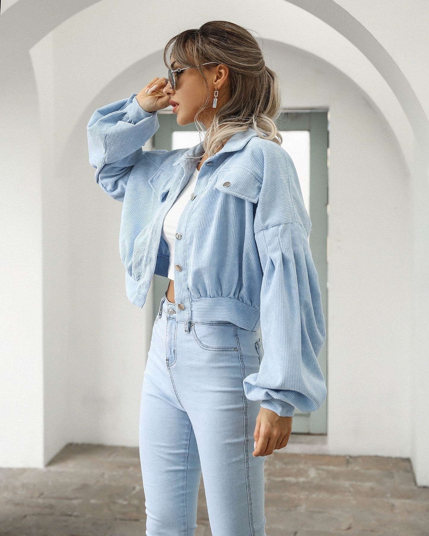 Women’s Cropped Corduroy Jacket