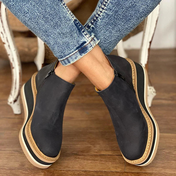 Women’s Wedge Ankle Boots Casual Winter Platform