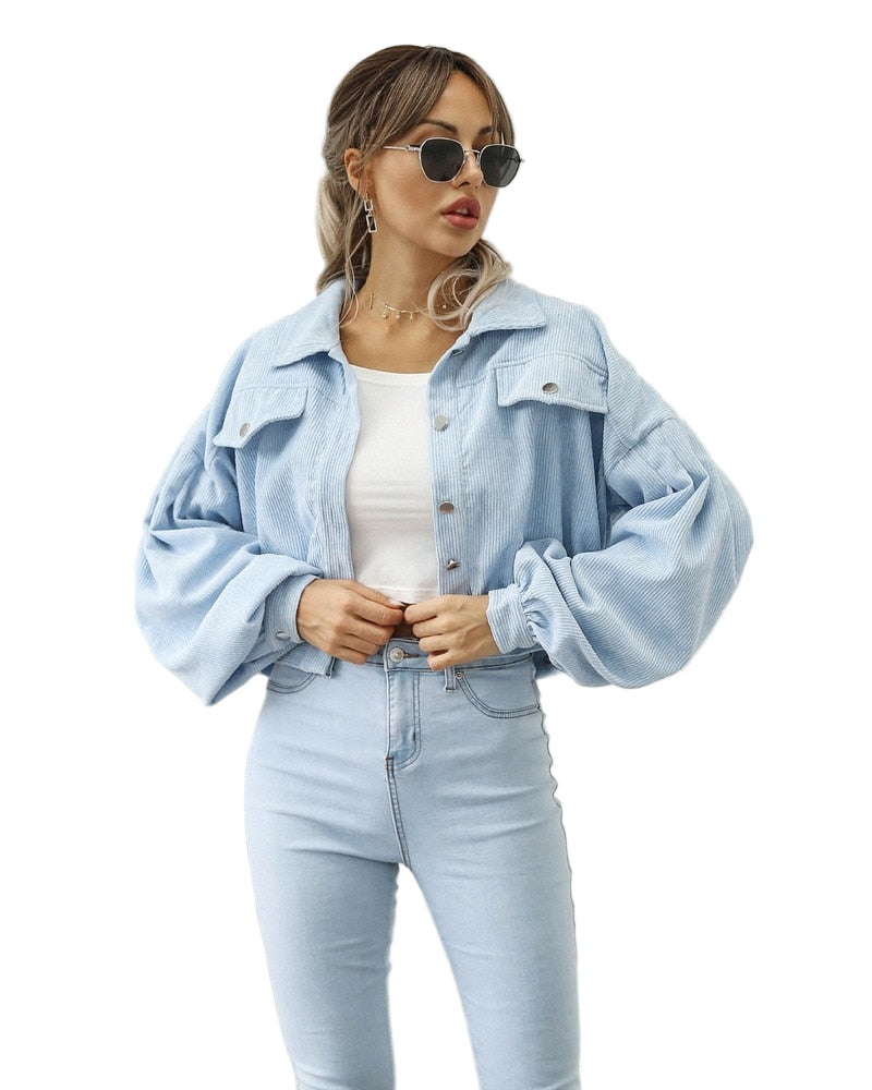 Women’s Cropped Corduroy Jacket