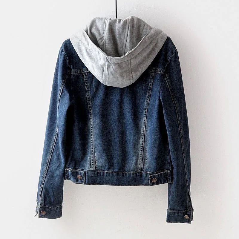 Women’s Denim Jacket with Hoodie
