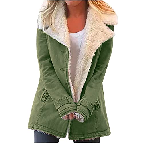 Women’s Faux Shearling Lined Winter Jacket