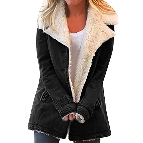 Women’s Faux Shearling Lined Winter Jacket