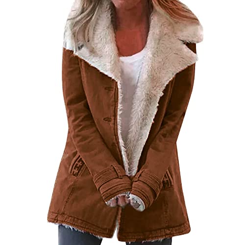 Women’s Faux Shearling Lined Winter Jacket