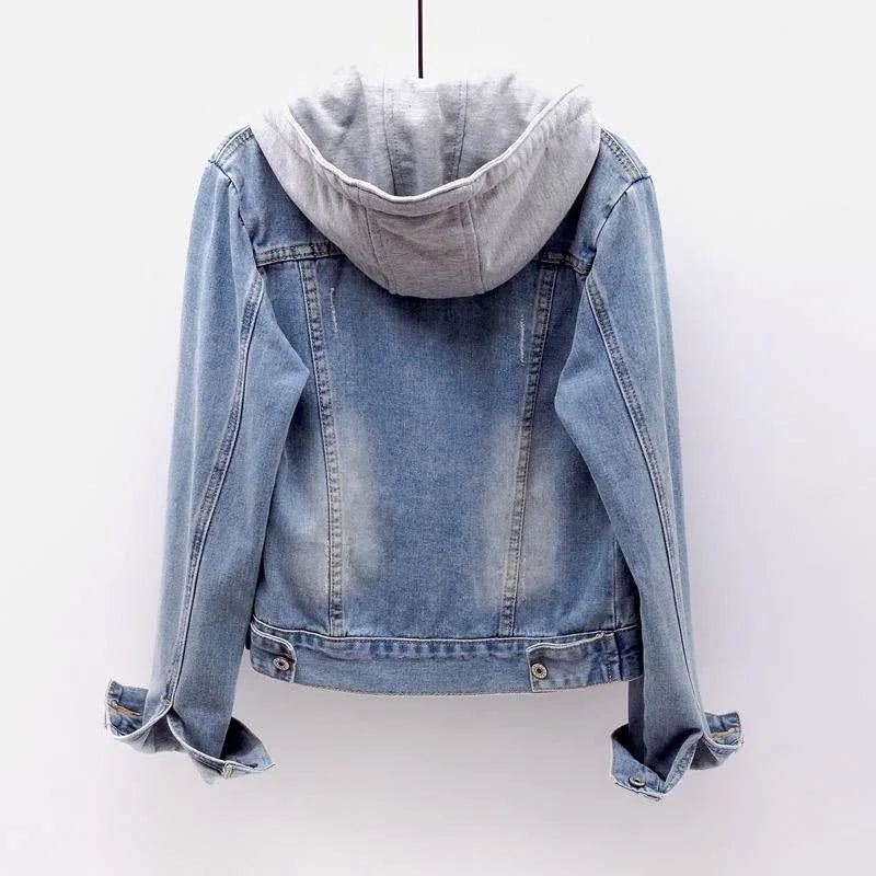 Women’s Denim Jacket with Hoodie