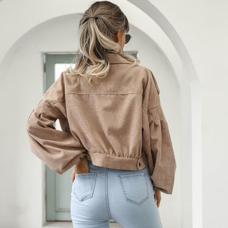 Women’s Cropped Corduroy Jacket