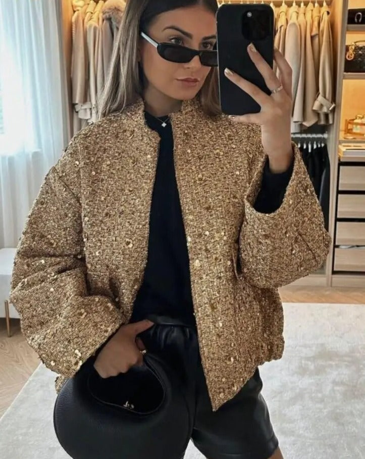 Women’s Sequin Tweed Jacket