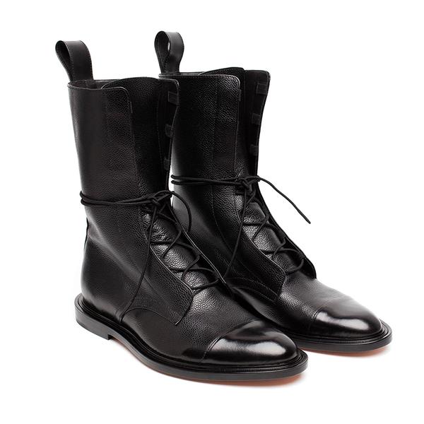 Women’s Leather Lace-Up Combat Boots