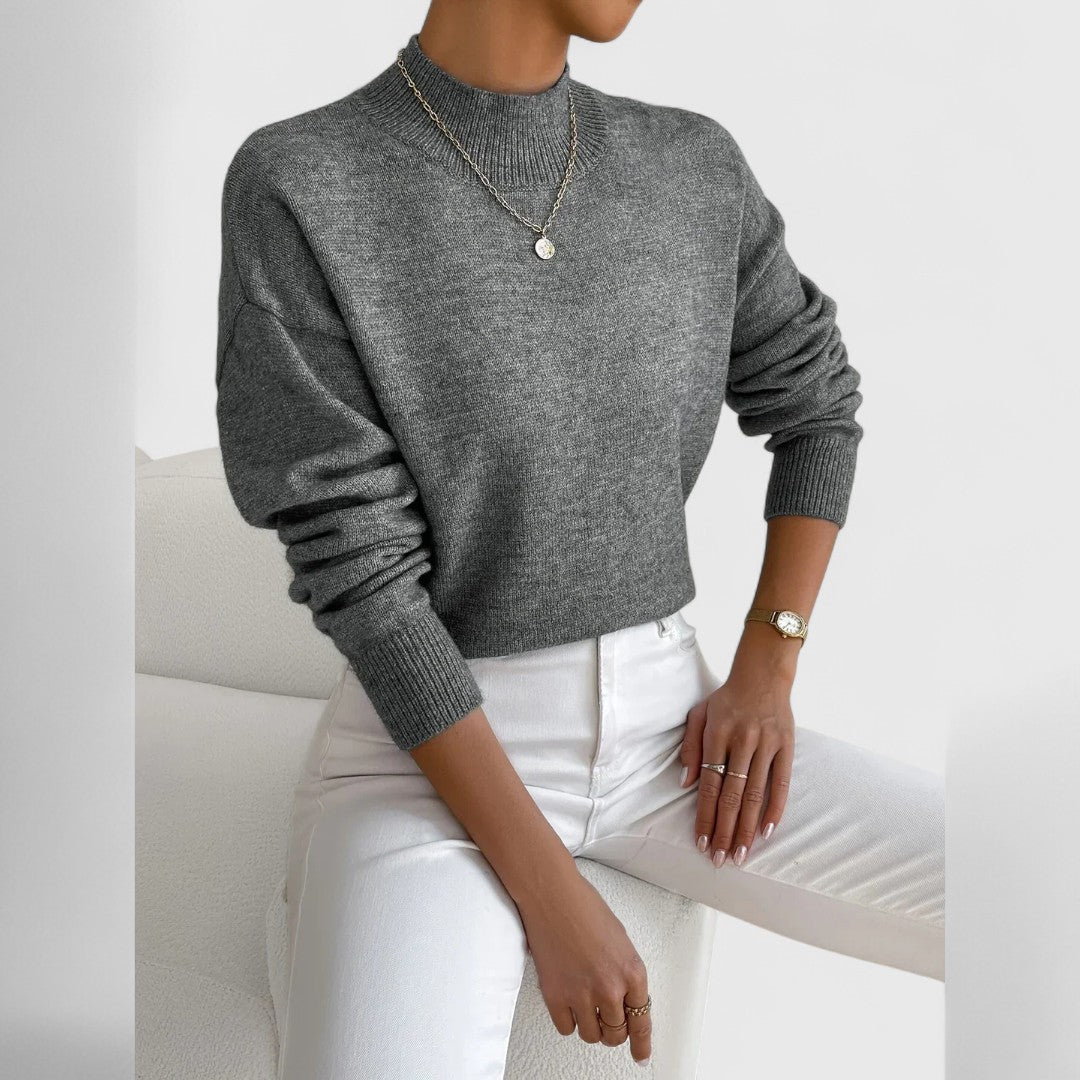 Women’s High Neck Knit Sweater