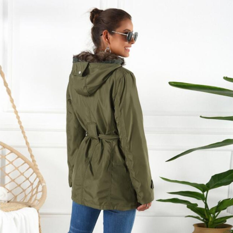 Women’s Winter Parka – Faux Fur Lined Hooded Coat