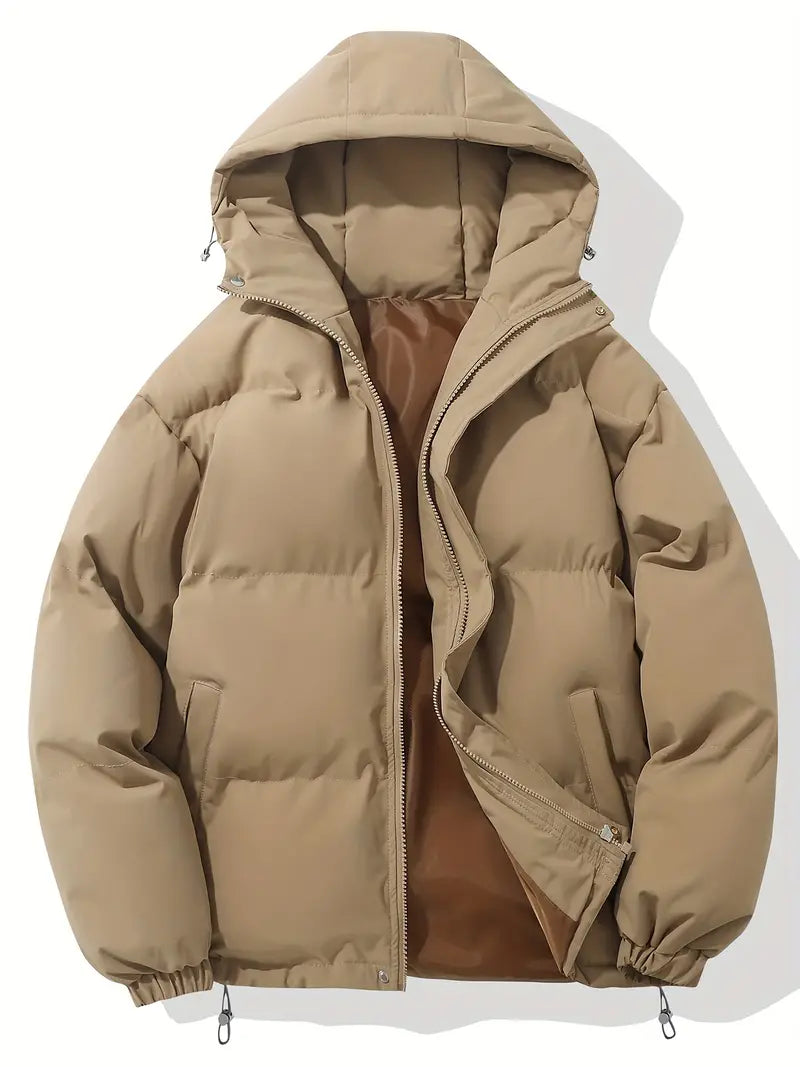 Women’s Hooded Puffer Jacket – Warm Winter Coat