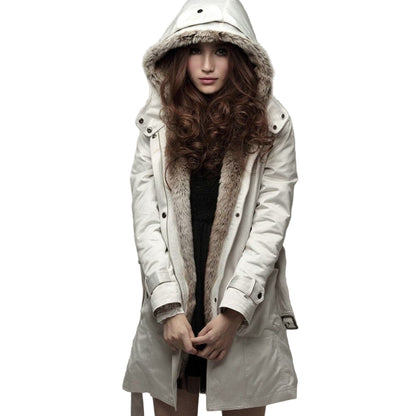 Women’s Winter Parka – Faux Fur Lined Hooded Coat