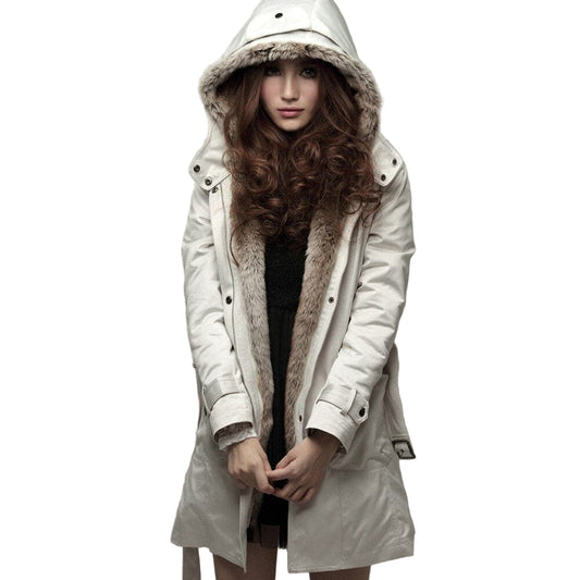 Women’s Winter Parka – Faux Fur Lined Hooded Coat