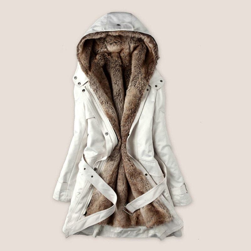 Women’s Winter Parka – Faux Fur Lined Hooded Coat