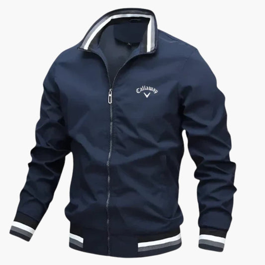 Men’s Lightweight Golf Jacket – Windproof Zip-Up Sport Layer