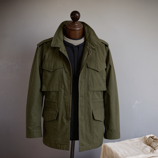 Men’s Military Field Jacket – Classic Utility Cargo Coat