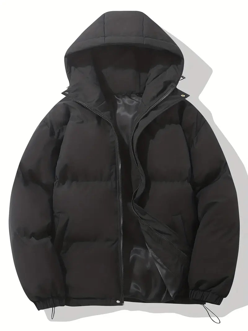 Women’s Hooded Puffer Jacket – Warm Winter Coat