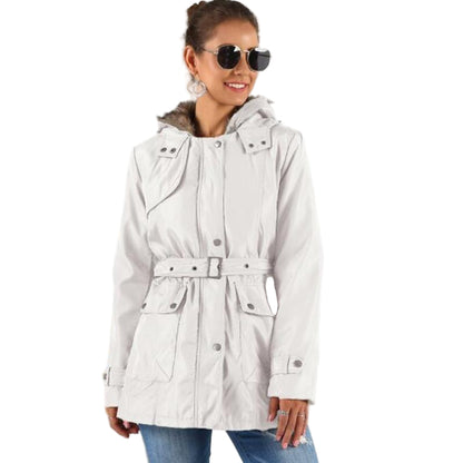 Women’s Winter Parka – Faux Fur Lined Hooded Coat