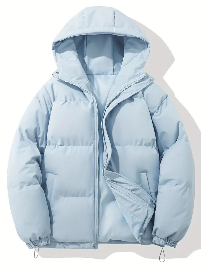 Women’s Hooded Puffer Jacket – Warm Winter Coat