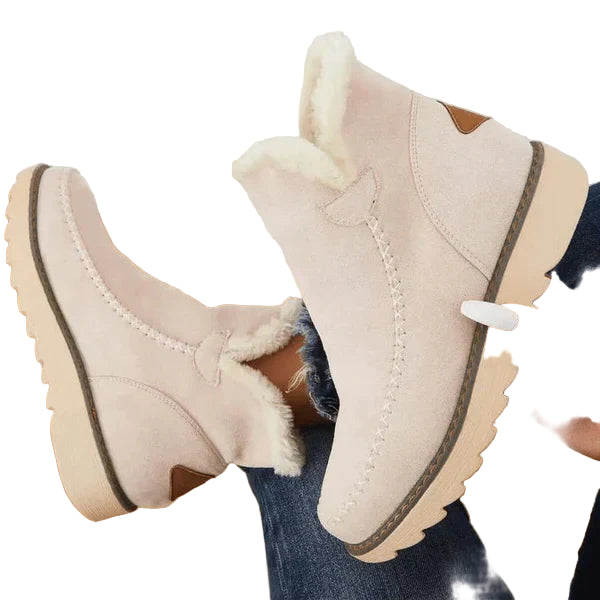 Women’s Winter Ankle Boots – Warm Fur Lined Non-Slip Sole