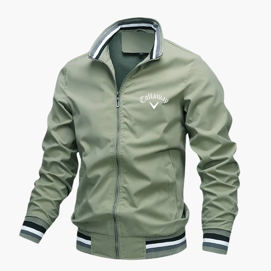 Men’s Lightweight Golf Jacket – Windproof Zip-Up Sport Layer