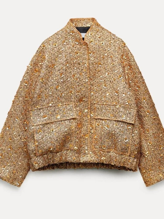 Women’s Sequin Tweed Jacket