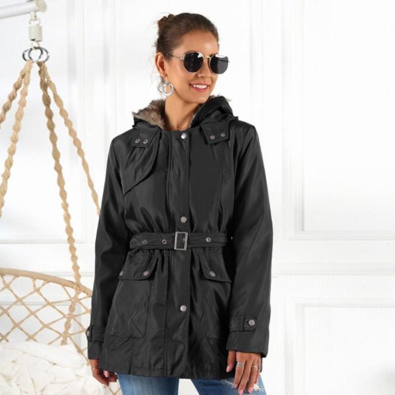 Women’s Winter Parka – Faux Fur Lined Hooded Coat