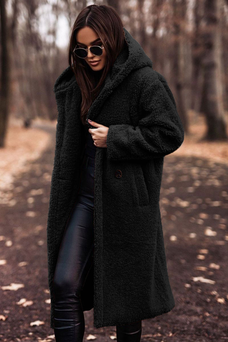 Women’s Long Faux Fur Teddy Coat