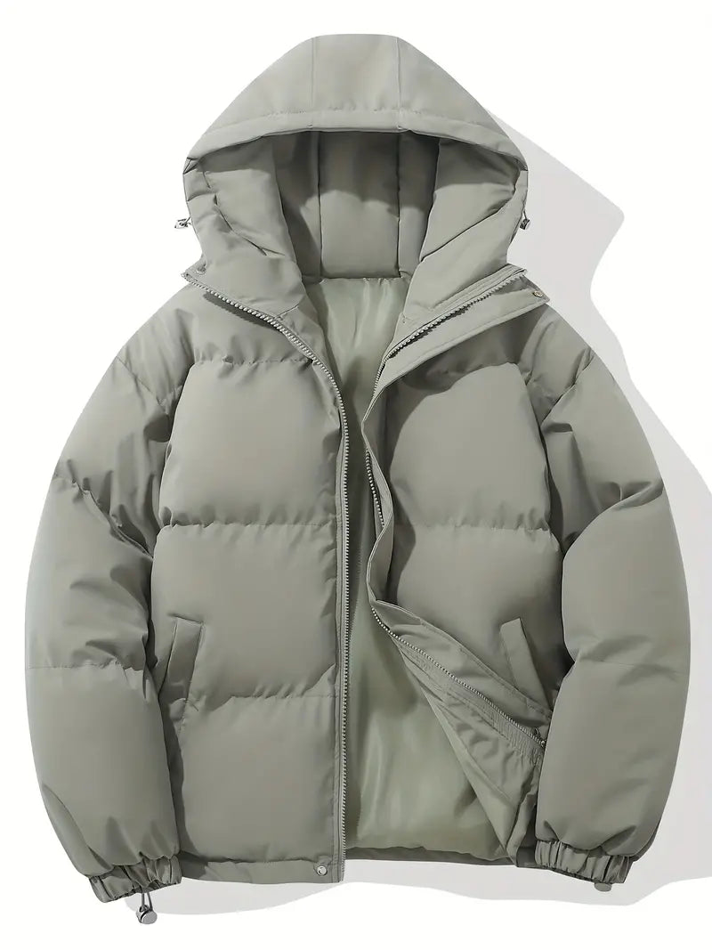 Women’s Hooded Puffer Jacket – Warm Winter Coat