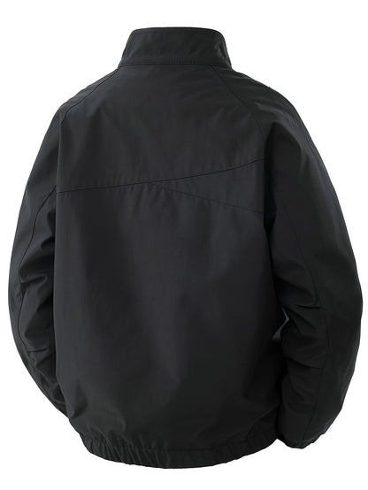 Men’s Two-Tone Lightweight Jacket – Casual Zip-Up Windbreaker