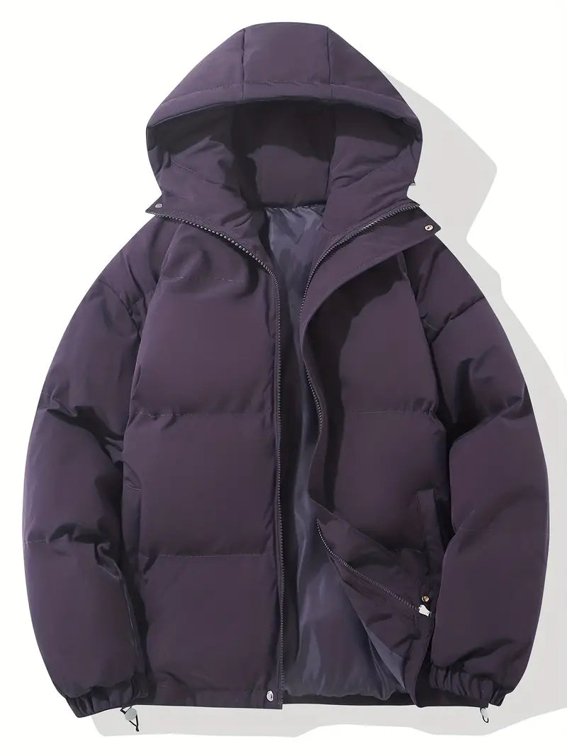 Women’s Hooded Puffer Jacket – Warm Winter Coat