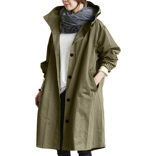Parka Coat – Long Hooded Lightweight Jacket for Women