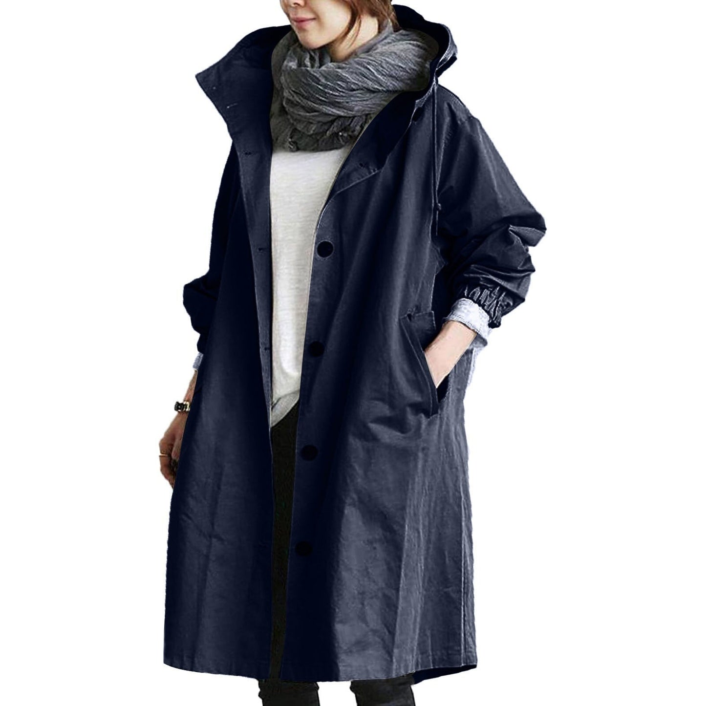 Parka Coat – Long Hooded Lightweight Jacket for Women