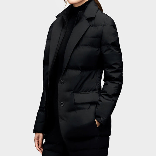 Women’s Padded Blazer Jacket – Stylish Warm Winter Coat