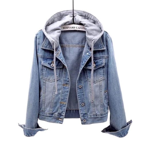 Women’s Denim Jacket with Hoodie