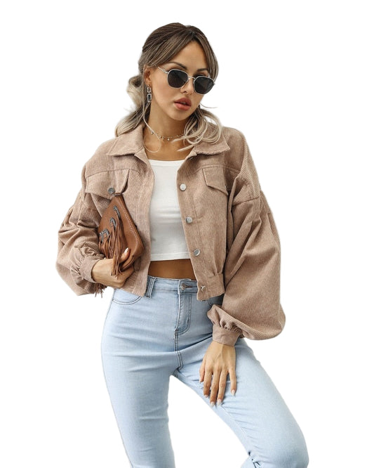 Women’s Cropped Corduroy Jacket