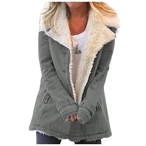 Women’s Faux Shearling Lined Winter Jacket