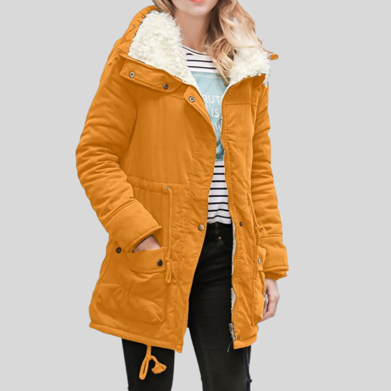 Women’s Fleece-Lined Parka – Warm Casual Winter Coat