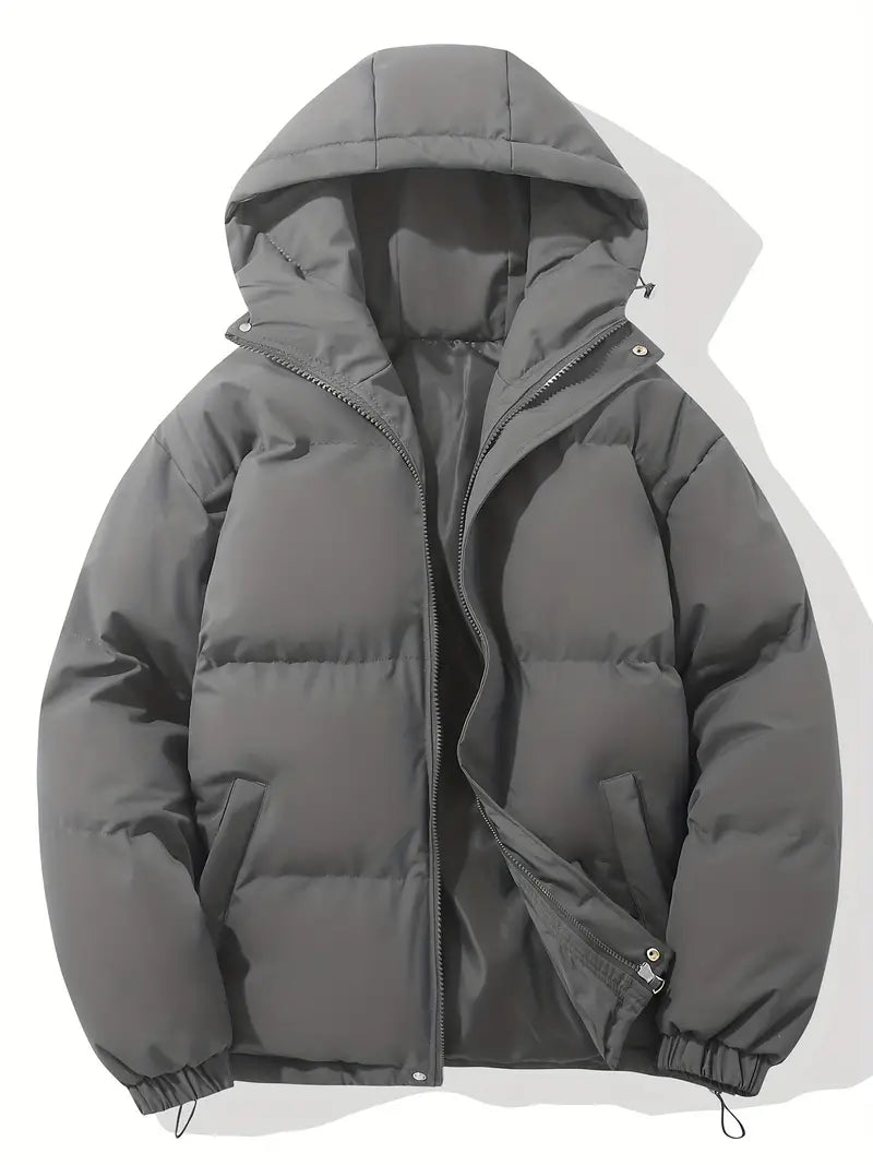 Women’s Hooded Puffer Jacket – Warm Winter Coat