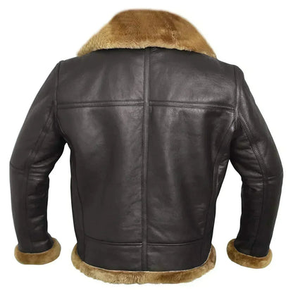 Men’s Shearling Leather Aviator Jacket