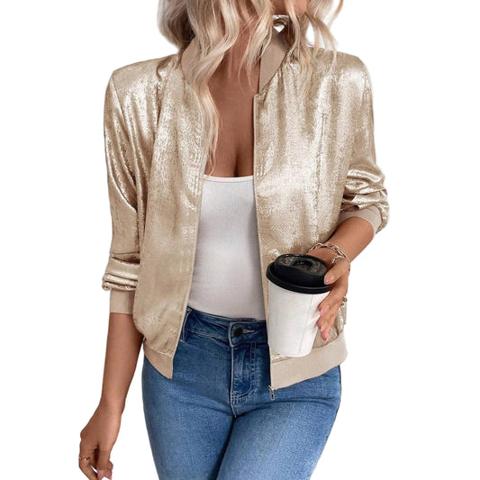 Women’s Sequin Bomber Jacket