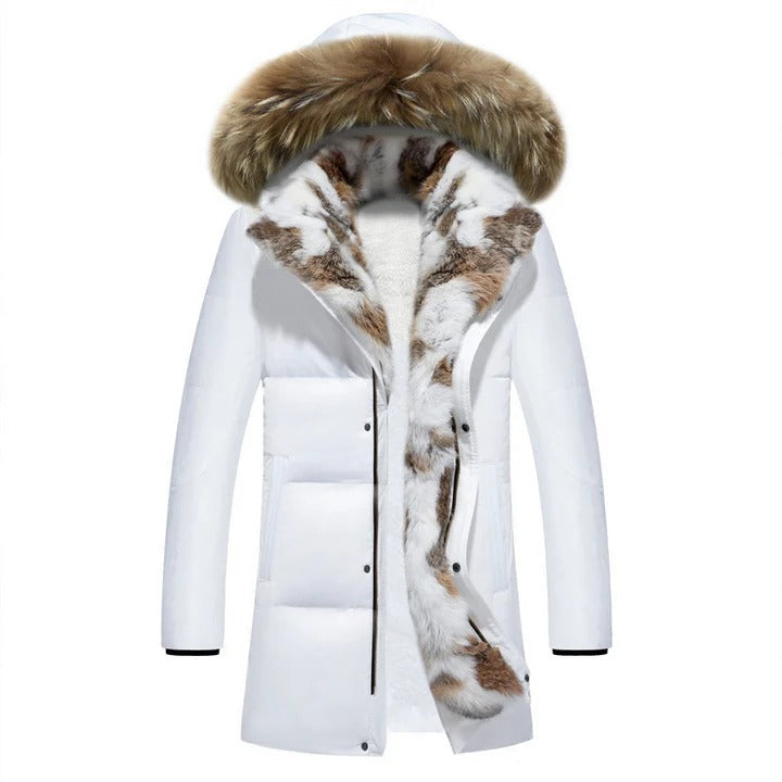Women’s Luxury Faux-Fur Lined Winter Coat – Elegant Warm Parka
