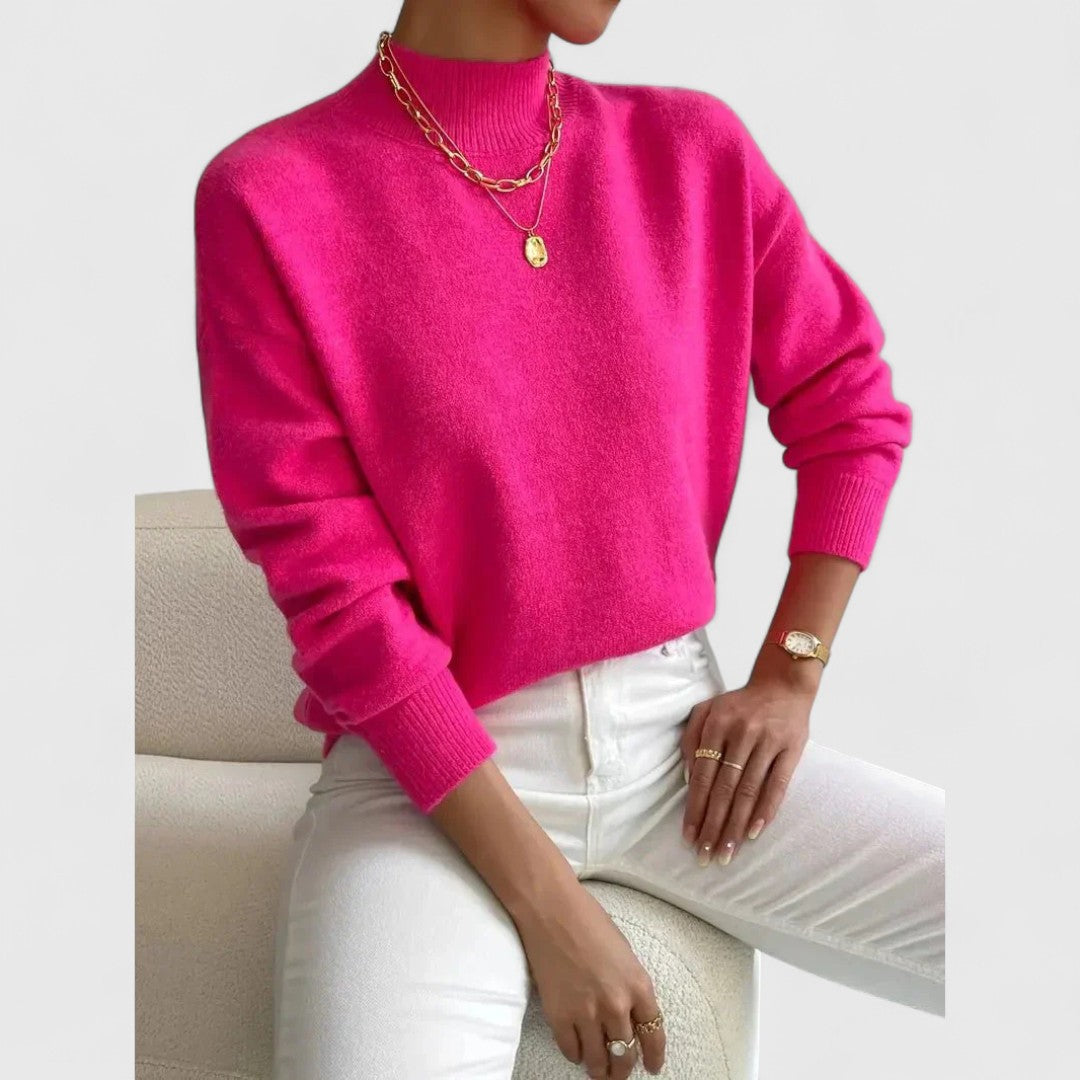 Women’s High Neck Knit Sweater