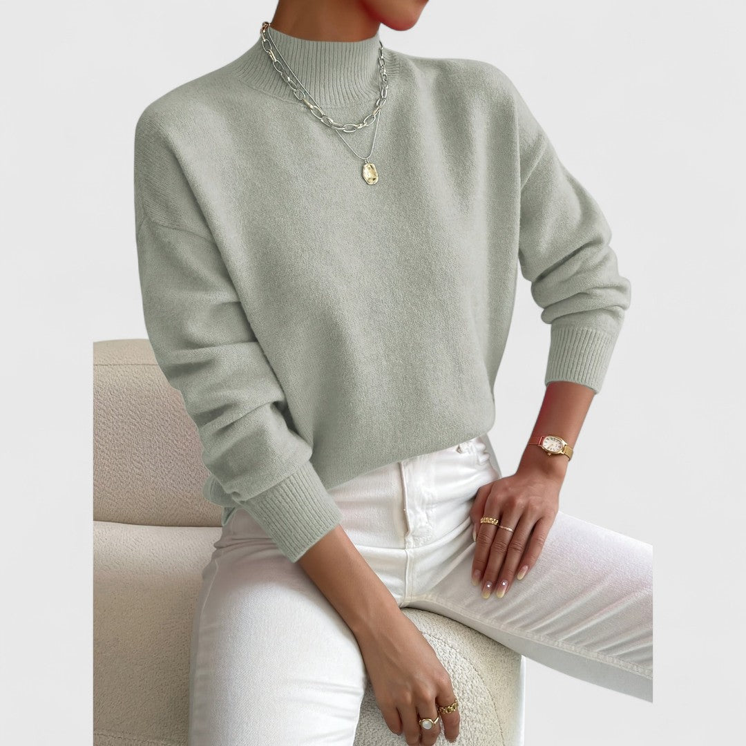 Women’s High Neck Knit Sweater