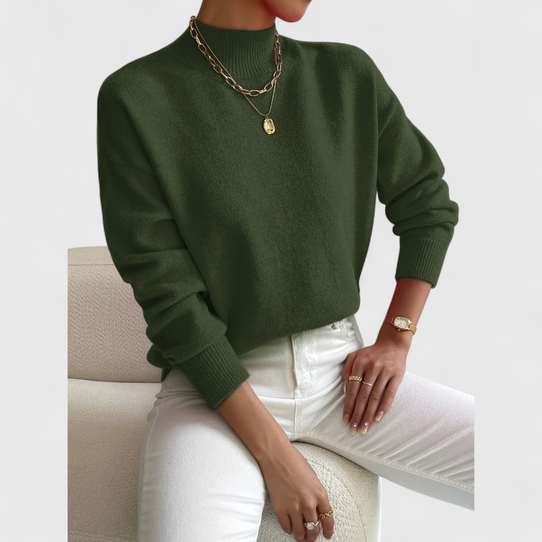 Women’s High Neck Knit Sweater