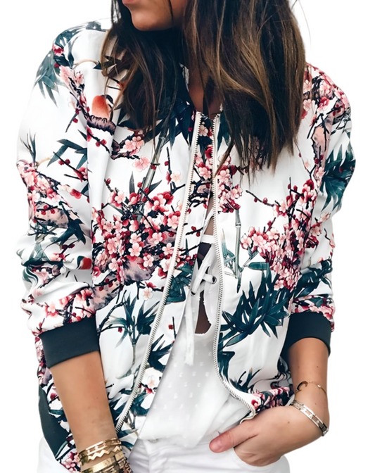 Women’s Floral Bomber Jacket